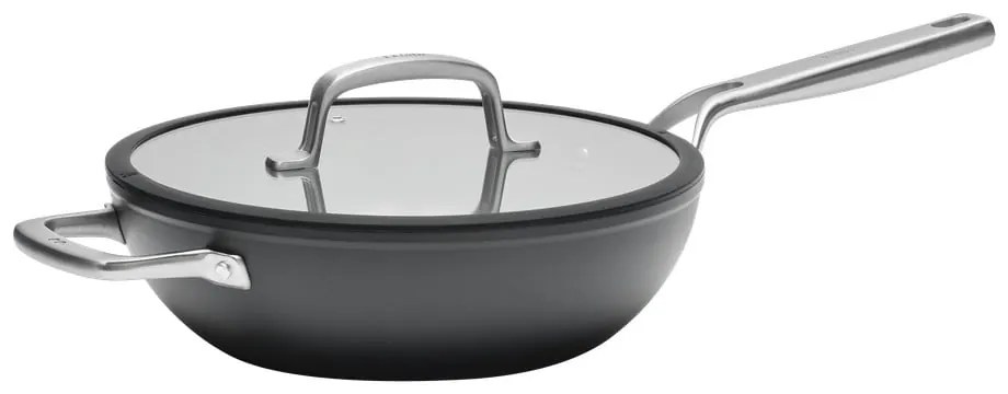 Wok panvica s pokrievkou/s keramickým povrchom ø 28 cm Meda 3.0 – FABINI