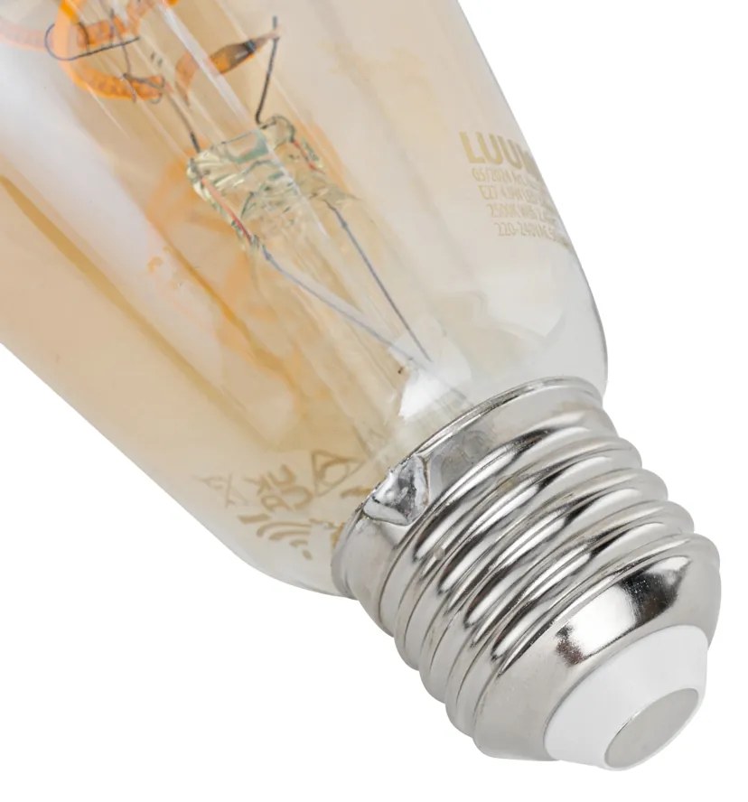 Sada 5 ks Inteligentné stmievateľné LED žiarovky E27 ST64 Jantárová 4,9 W 320 lm 2500 K