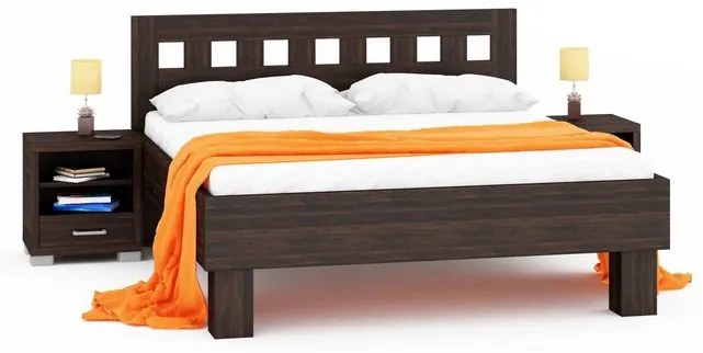 WOOD SERVICE Posteľ Janka Kráľovská výška bez úložného priestoru 140 x 200