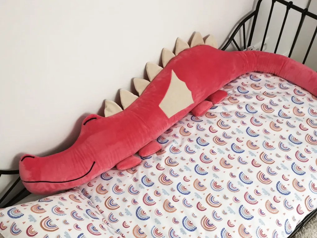 Plyšový mantinel do detskej postele DRÁČIK