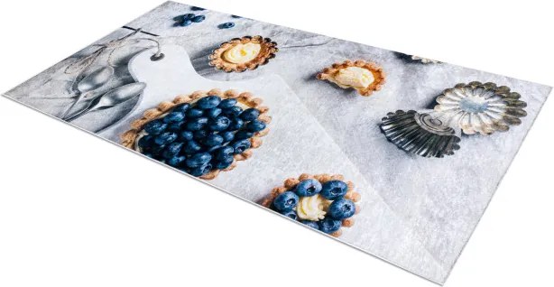 Protišmykový koberec / behúň ANDRE 33570 strieborný / béžový