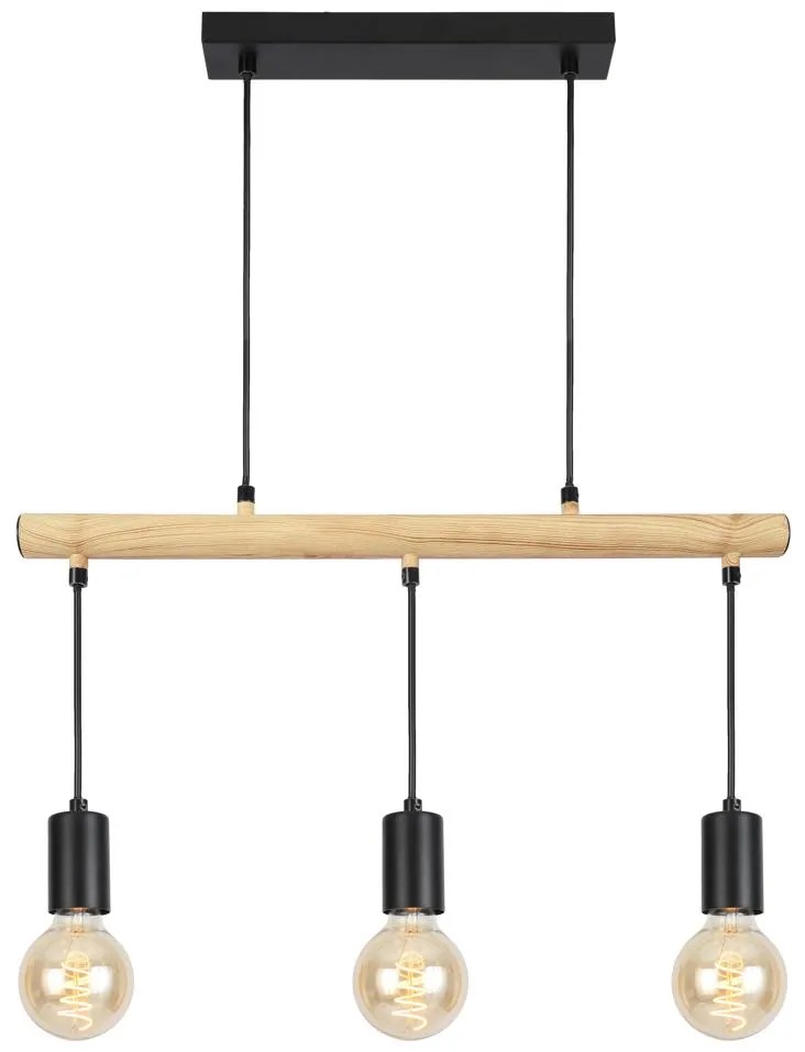 Candellux IZZY Luster 3X60W E27 Black 33-78063