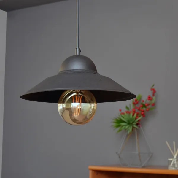 Luster na lanku SORAPIS 1xE27/15W/230V čierna