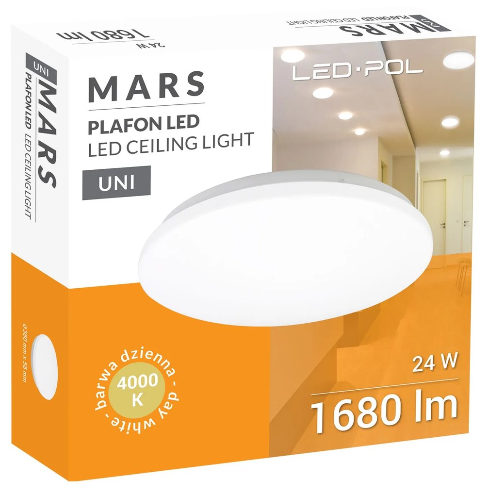 Moderné svietidlo LED-POL ORO MARS 24W ORO26019