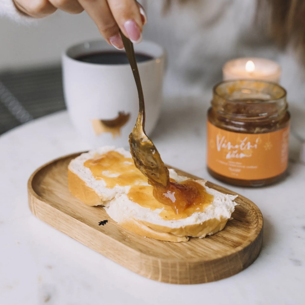 Bella Rose Drevená servírovacia tácka Stromček – menšia