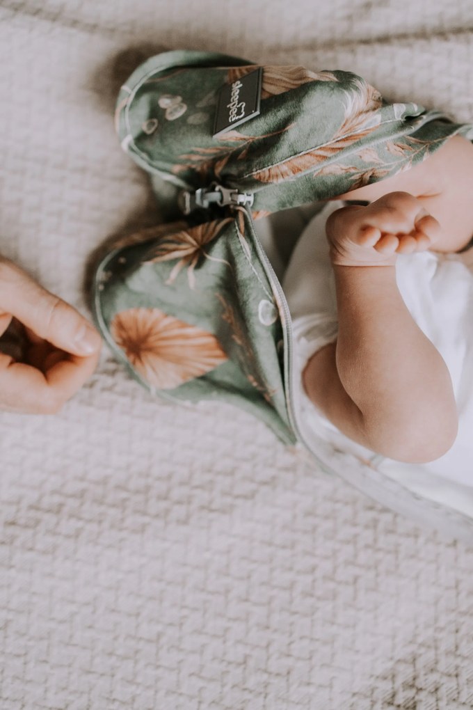 Bavlnená zavinovačka od 3 kg BOHO, ZELENÁ + čiapočka ZADARMO