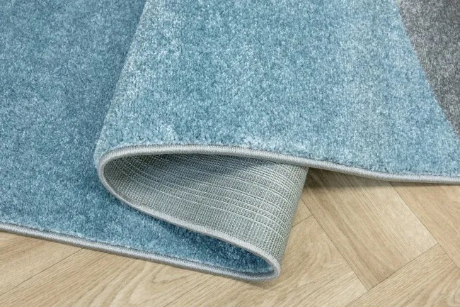 Koberec LIMA M046A zelený / sivý / modrý