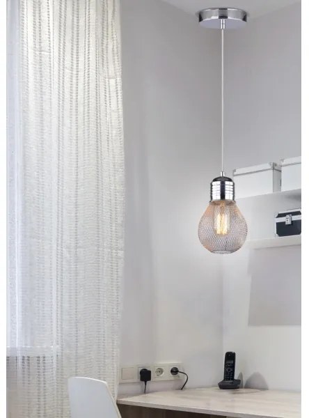 Luster na lanku GLIVA 1xE27/60W/230V