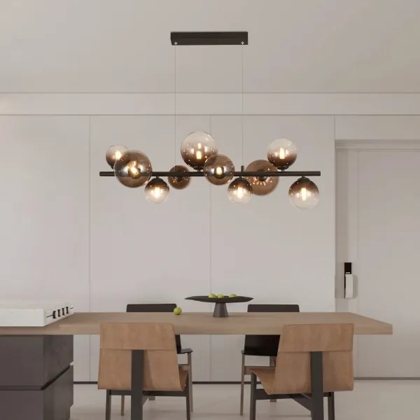 Brilagi - LED luster na lanku MILLA 10xG9/3W/230V hnedá/dymová hnedá