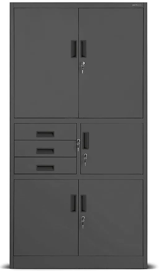 Kancelárska skriňa Filip II kovová antracit