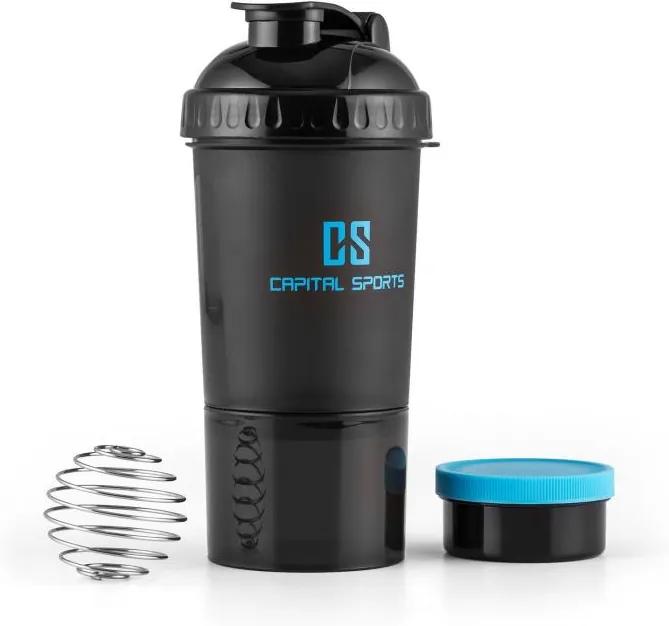 Capital Sports Shakster, čierny, 600 ml, šejker pre proteínový nápoj