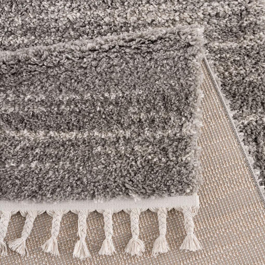 Dekorstudio Shaggy koberec s dlhým vlasom PULPY 524 sivý Rozmer koberca: 80x400cm