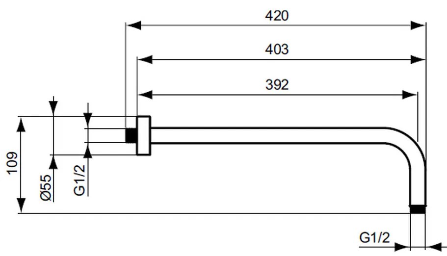 Ideal Standard Set 1 - Sprchový systém s podomietkovou pákovou batériou, komplet, chróm Set 1