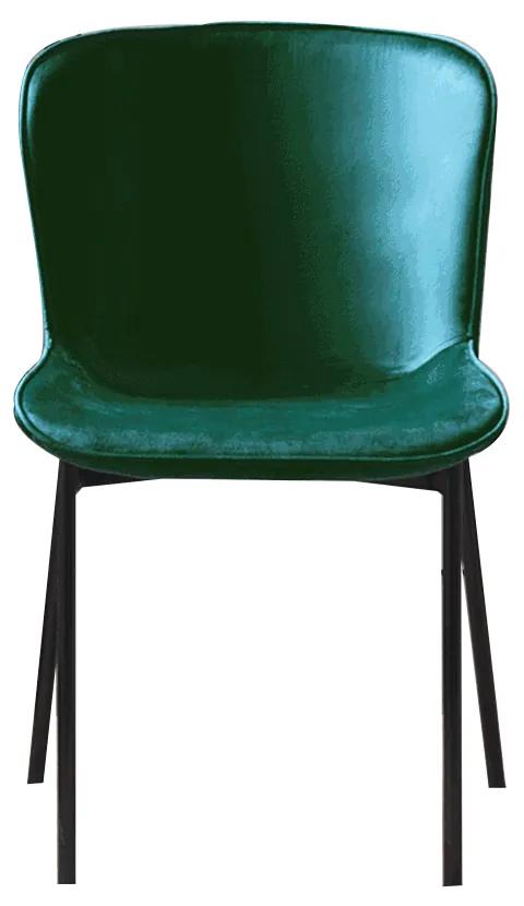 Kondela Jedálenská stolička, smaragdová Velvet látka, ADENA