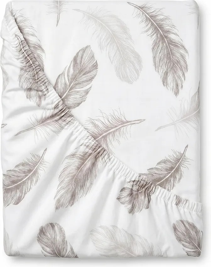 Kvalitex Bavlnené napínacie prestieradlo Shelby,biele, 120 x 200 cm, 120 x 200 cm