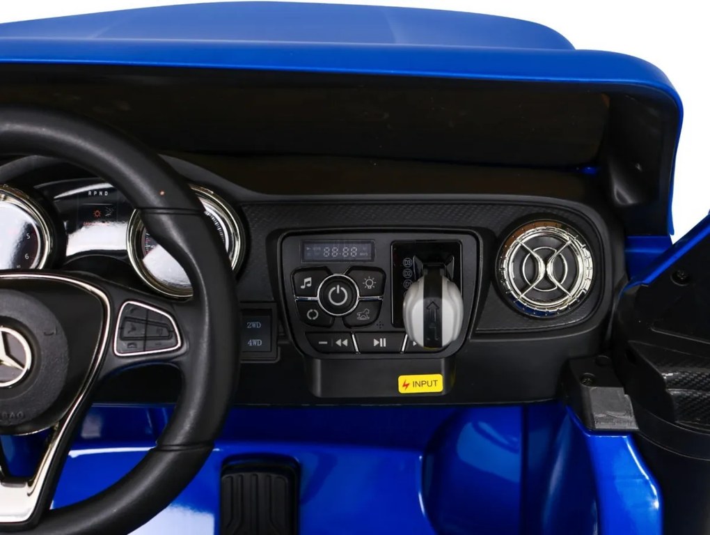 Ramiz Mercedes Benz triedy X pickup elektrické autíčko pre deti lakované modré 4x4