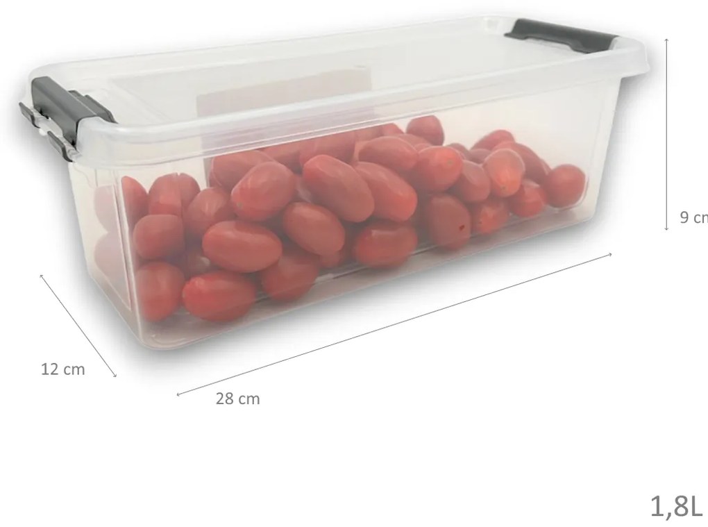 Úložný box, organizér, do chladničky (1,8l) FRESH - 28 x 12 x 9 cm