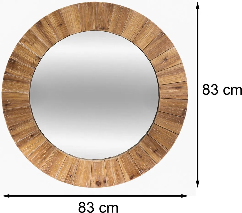 Zrkadlo Jazlyn, hnedé