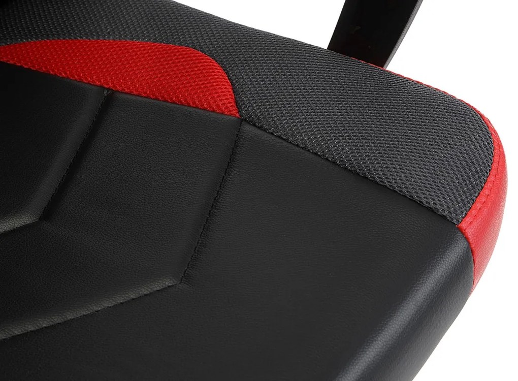 Otočná herní židle FERO II černo-červená