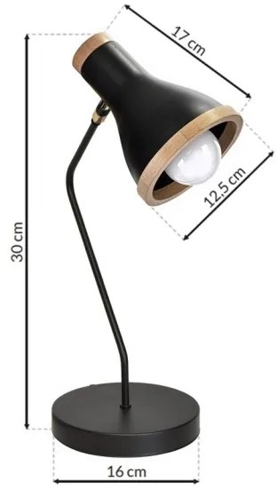 Stolná lampa HOLLY 1xE27/60W/230V
