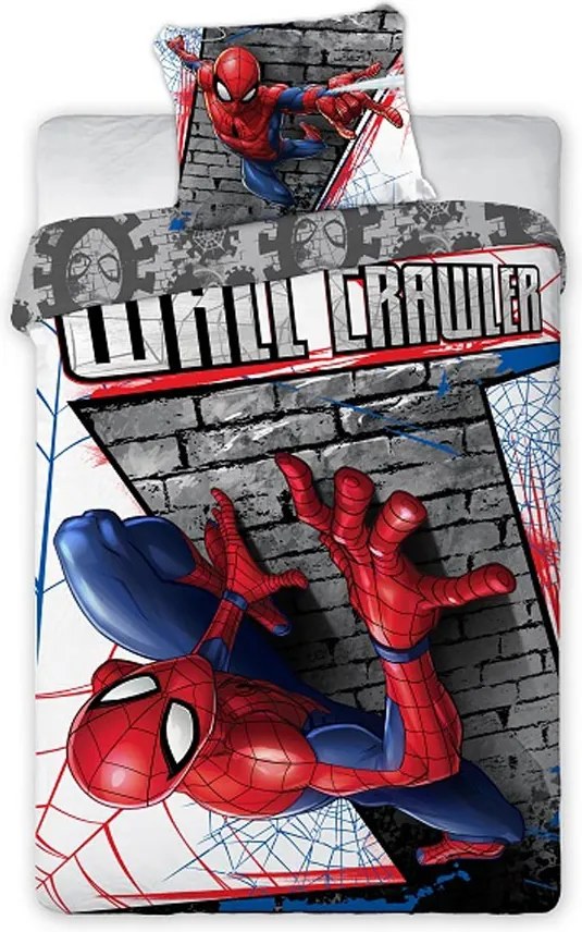 Detské obliečky Spiderman 03 140x200 70x90 cm 100% Bavlna Faro