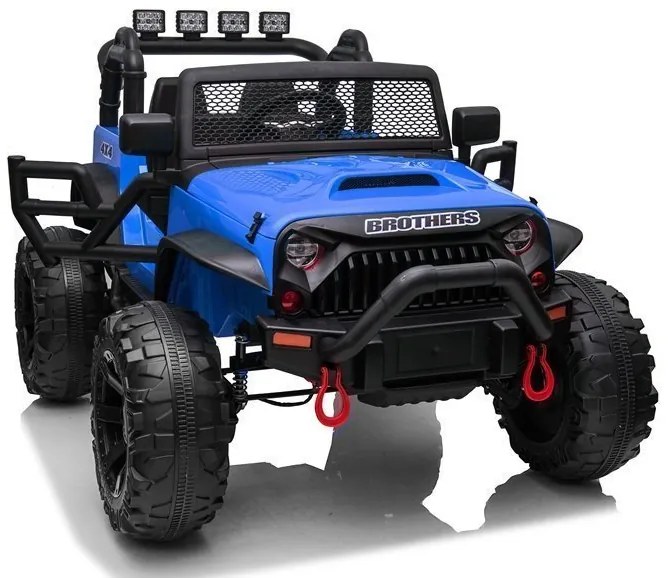 RAMIZ Elektrické autíčko - Jeep JC666 - lakované - modré - motor - 2x200W - batéria - 2x12V7Ah - 2023