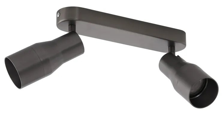 Zaoblené stropné bodové svetlo antracitová GU10 50 mm 2-svetlo - Stanley