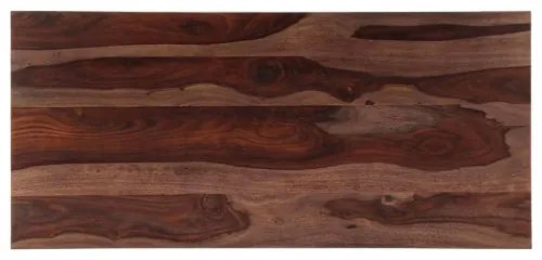 vidaXL Konferenčný stolík, sivý 110x50x35 cm, drevený masív sheesham-