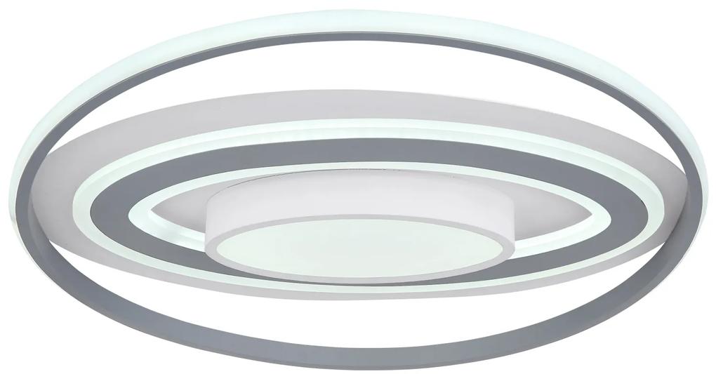 GLOBO Stropné LED moderné osvetlenie LEOLA, 60W, teplá biela-studená biela, 57cm, okrúhle