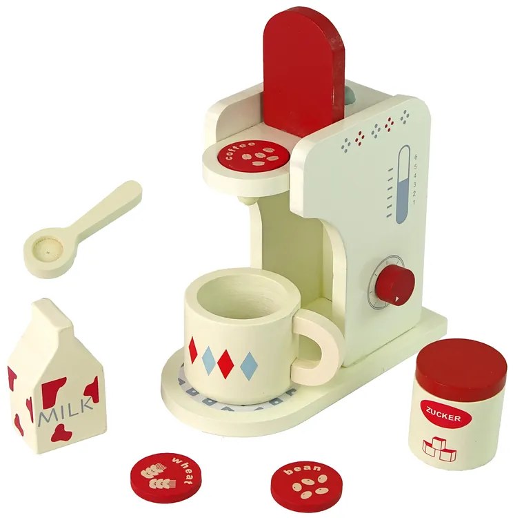Lean Toys Drevený kávovar do detskej kuchynky