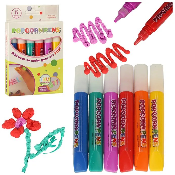KIK Kouzelné fixy Magic Marker projekt 3D popcorn efekt