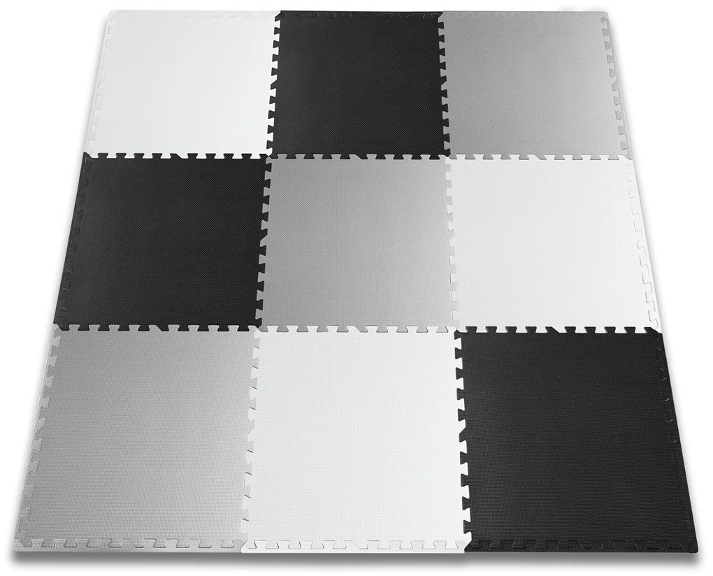 Ricokids veľká šachovnicová penová podložka na puzzle 180x180cm 9ks