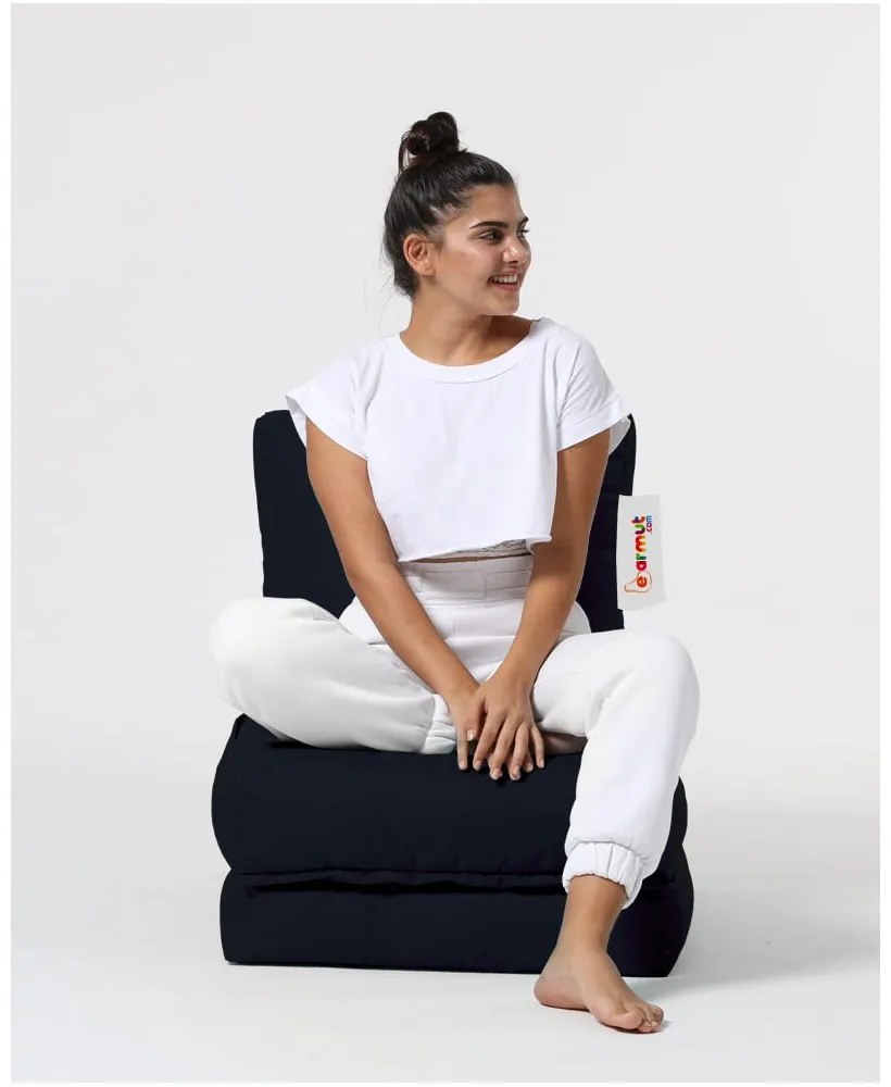 Čierny záhradný sedací vak Siesta – Floriane Garden