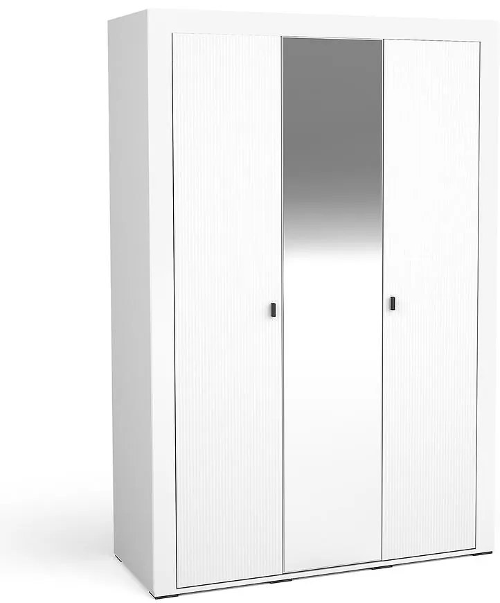 Skriňa Mossa M02 3D biely mat