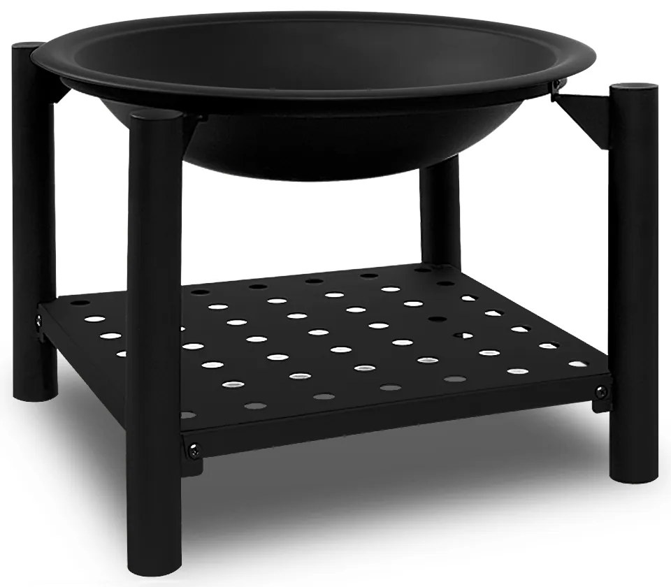 InternetovaZahrada Ohnisko Oval Ø55 cm s úložným priestorom