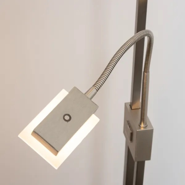 Eglo 33182 -LED Stmievateľná stojacia lampa SOLANO 1xLED/26W/230V+1xLED/3,2W chróm