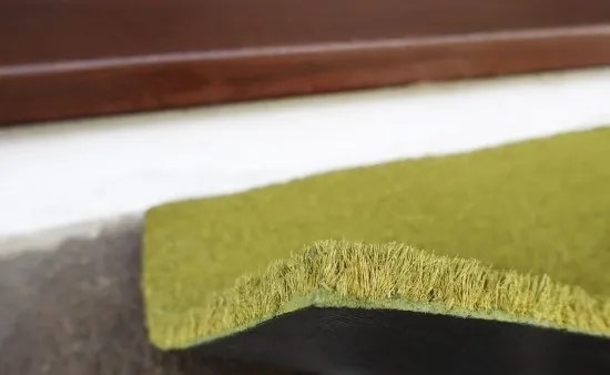 BO-MA, Rohožka Kokos Zelený pes – na von aj na doma, 40x60, zelená, chodba / predsieň