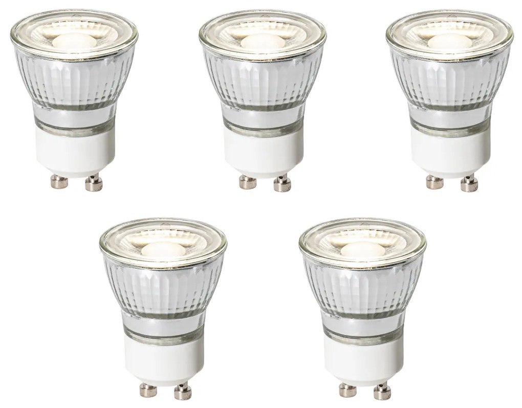 Sada 5 stmievateľných LED žiaroviek GU10 35 mm 4W 230 lm 4000K