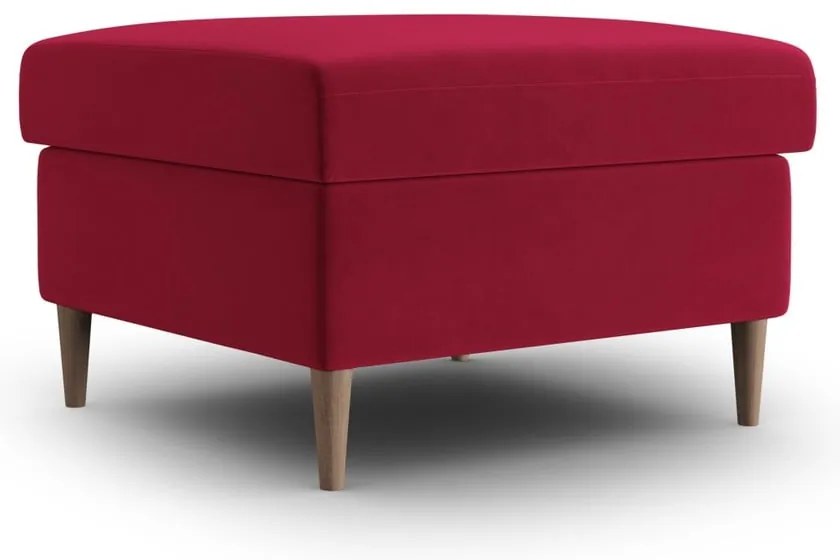 Červená zamatová podnožka Kyoto – Cosmopolitan Design