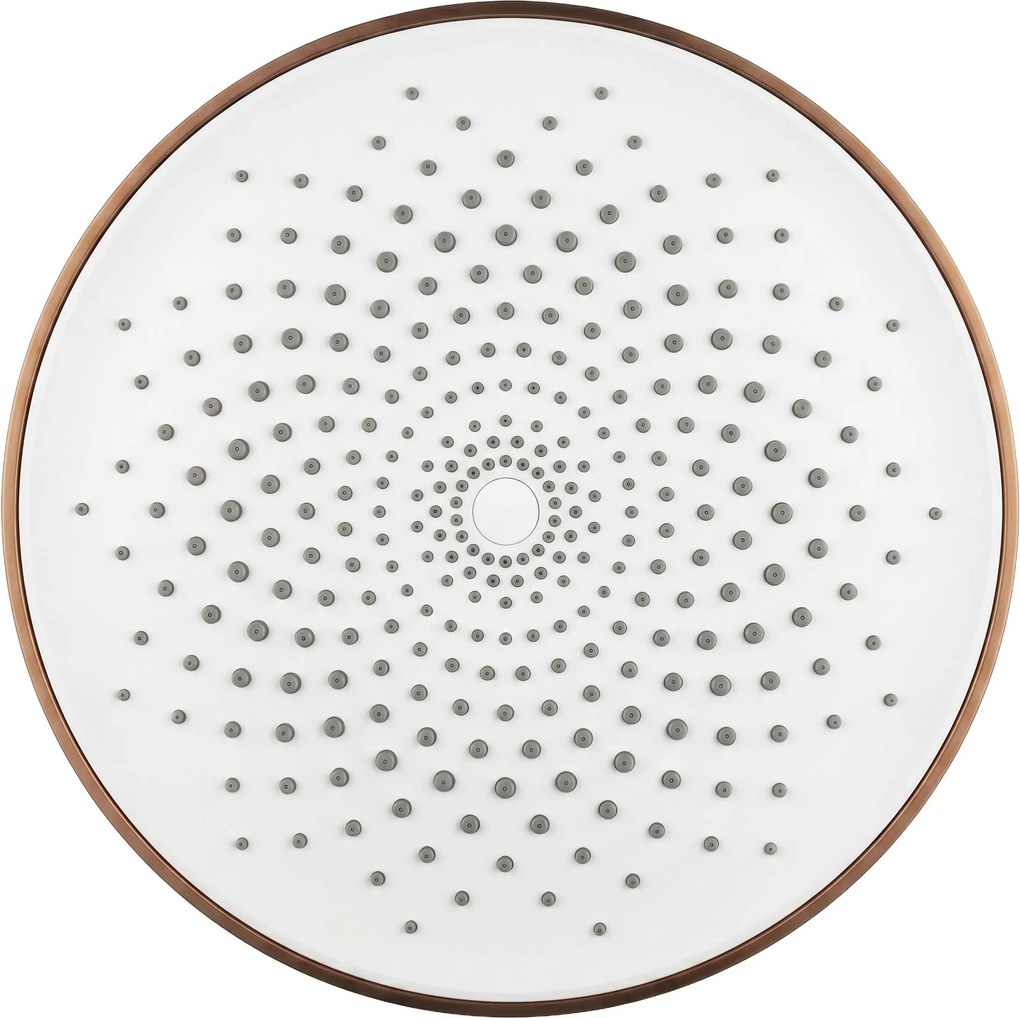 Rea Rea, okrúhla dažďová sprchová hlavica, JS-021BRG, 225mm, medná matná, REA-P0620