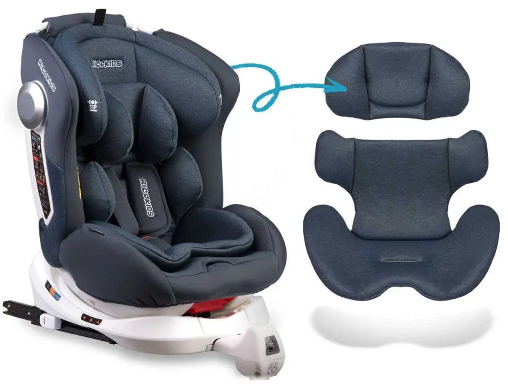 Otočná autosedačka Stigo - tmavomodrá | ISOFIX
