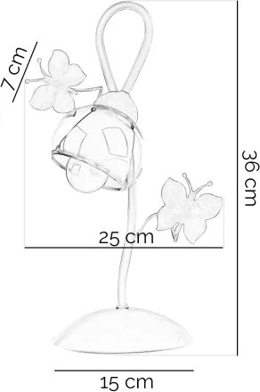 ONLI - Detská stolná lampa BUTTERFLY 1xE14/6W/230V