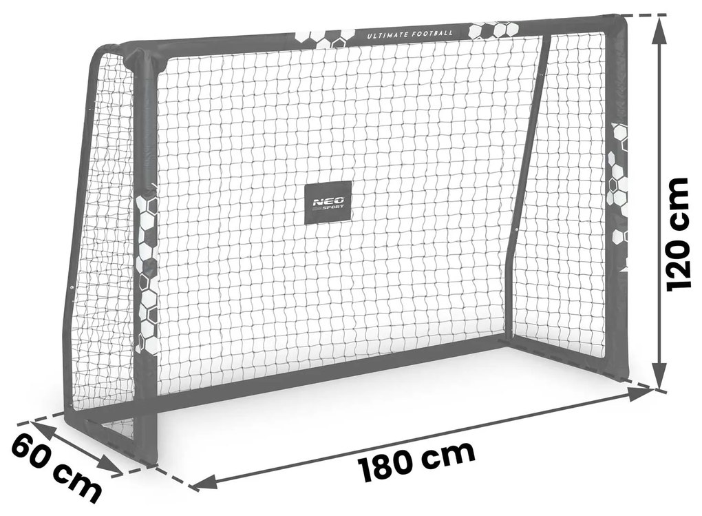 Neo-Sport Futbalová bránka 180 x 120 x 60 cm NS-462 Hexagon