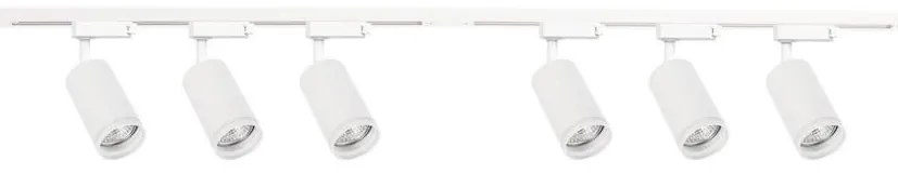 Bodové svietidlo v lištovom systéme PIPE 6xGU10/10W/230V biele