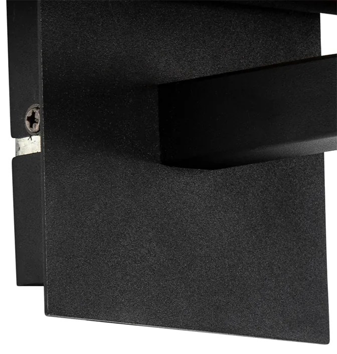 Moderná nástenná lampa čierna so zlatom - VT 1