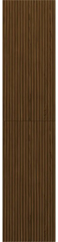 Mexen Rivel, kúpeľňový podstavec 35 cm, 2 dvierka, drážkovaný, orech, 91A21-03016-2-BF86