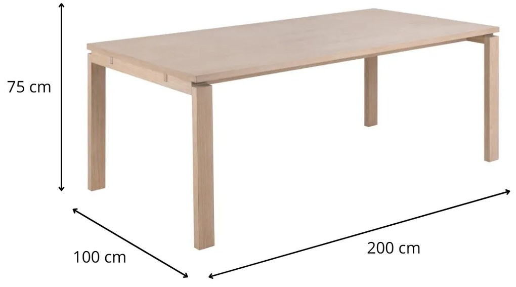 Jedálenský stôl Linley dub bardolino