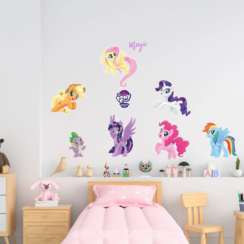 Samolepka na stenu "My Little Pony 4" 60x70cm