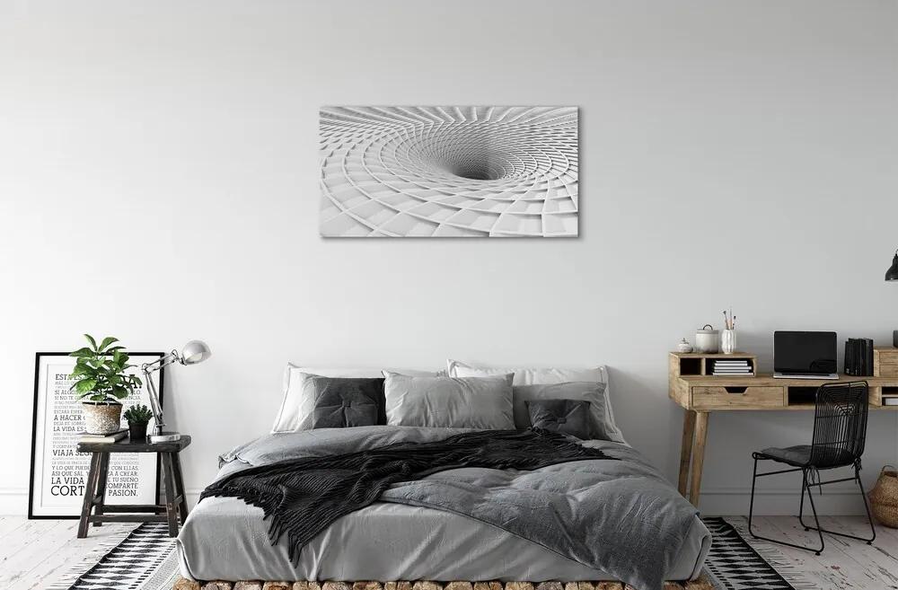 Sklenený obraz 3d geometrický násypka 120x60 cm