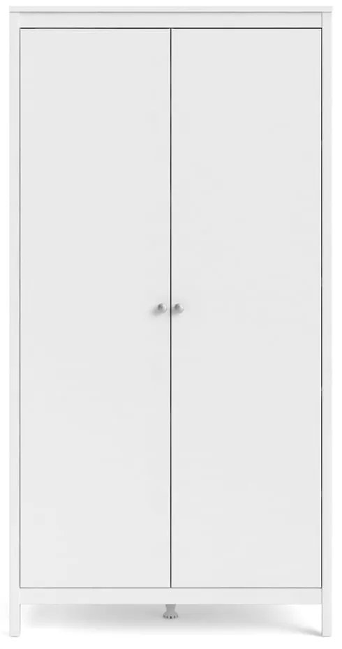 Biela šatníková skriňa 102x199 cm Madrid – Tvilum